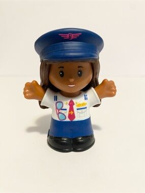 Little People Barbie Pilot Airplane Figure Fisher Price Toy Playset Doll 4/$20 🛑